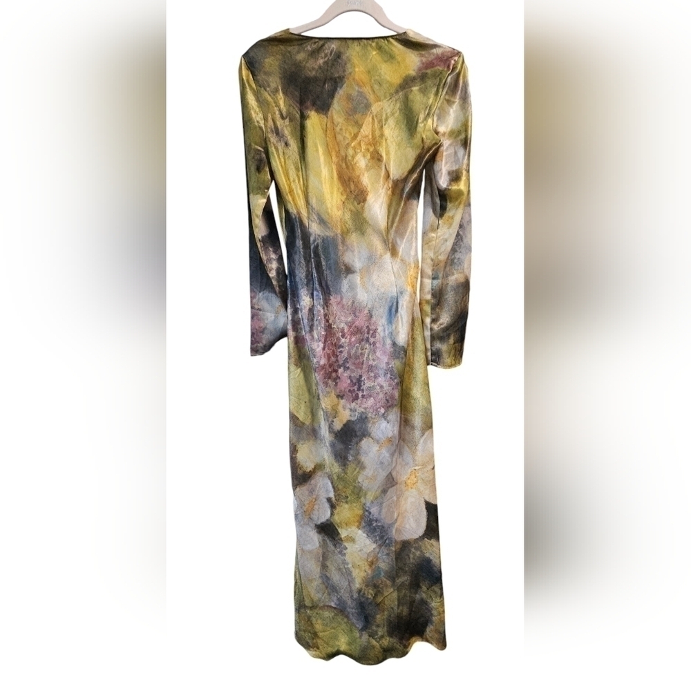 Zara satin floral maxi dress - Picture 3 of 4
